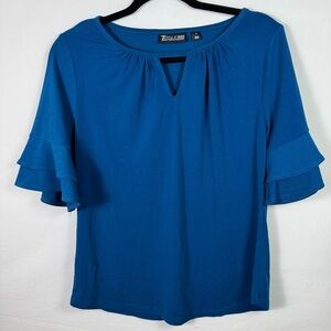 7th Avenue Blue Blouse Women’s Size S